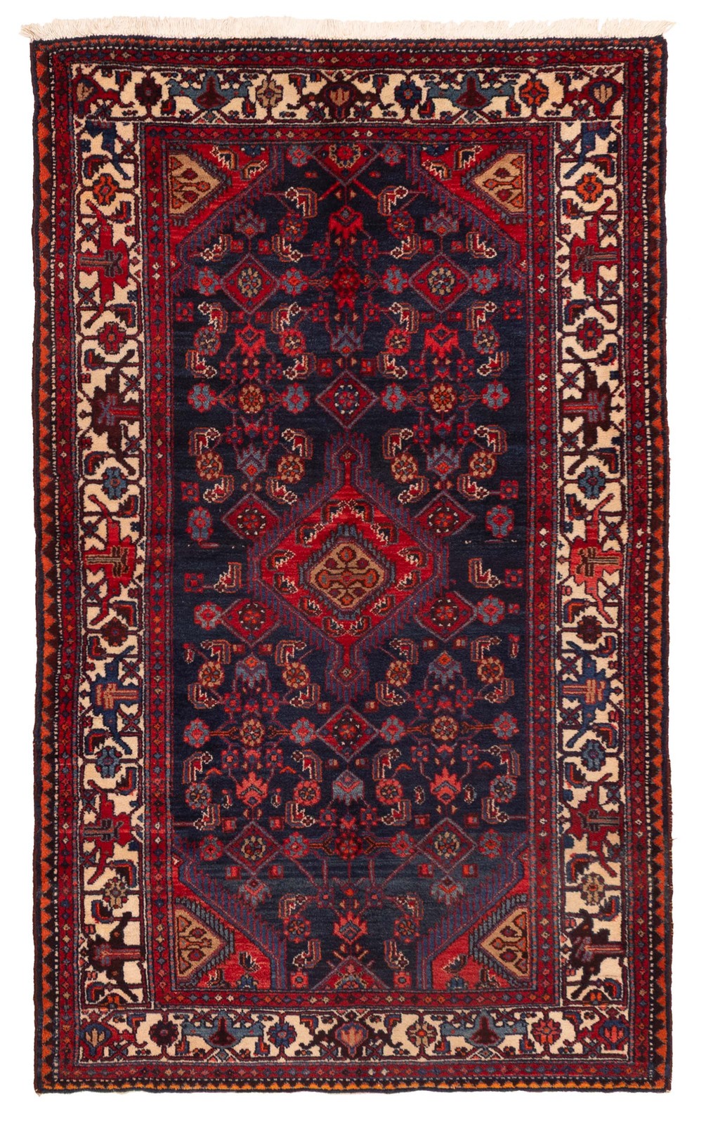 Traditional Vintage Hand-Knotted Area Rug 4’4″ x 7’3″ Oriental Wool Carpet