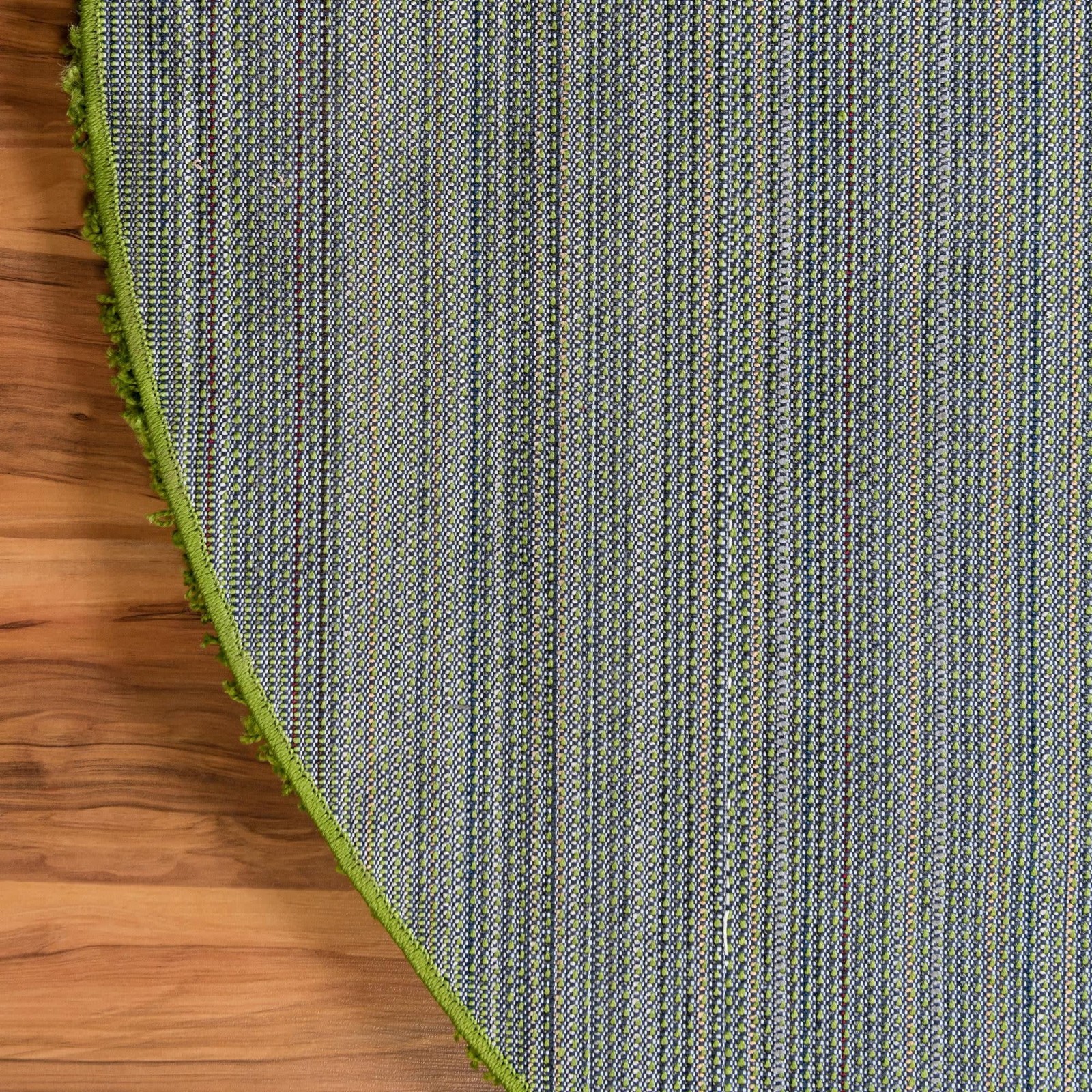 Unique Loom Solo Solid Shag Area Rug 6’1″ Round Grass Green