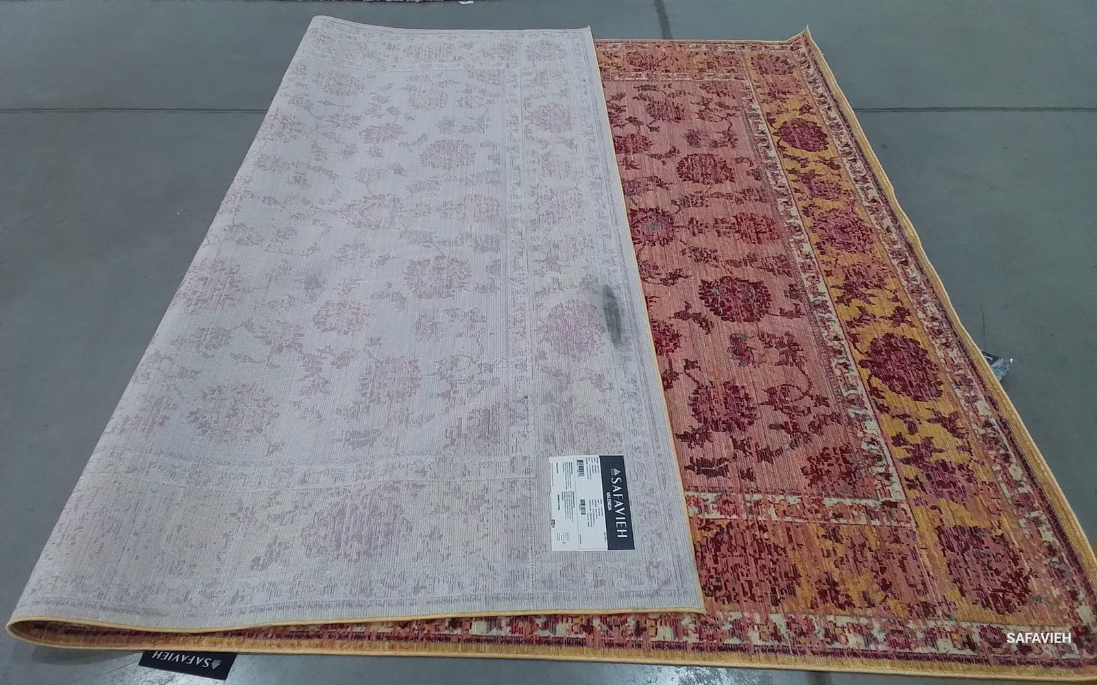PINK / MULTI 8′-0″ x 10′-0″ Back Stain Rug, Reduced Price 1172802777 VAL113H-8