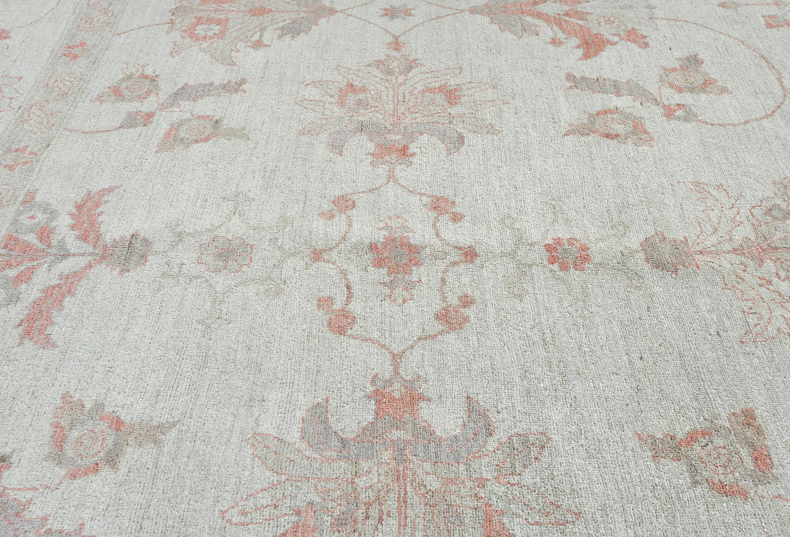 Oversized Muted Floral Oushak Peshawar Oriental Rug Living Room Carpet 12X16 ft