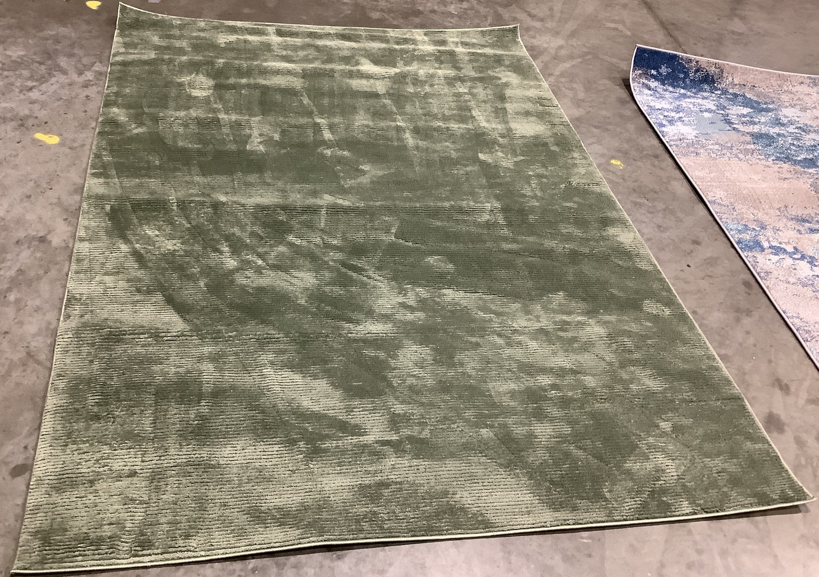 GREEN 5′-3″ x 7′-7″ Flaw in Rug, Reduced Price 1172684769 REV102Y-5