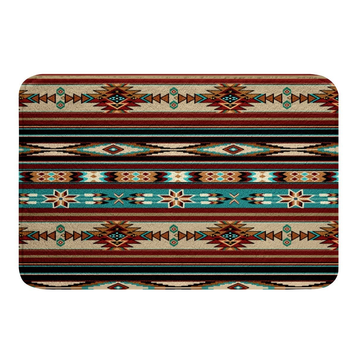 Western Decor Area Rug Carpet Aztec Bathroom Rugs Cowboy Cowgirl Southwestern…