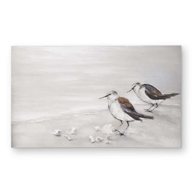 3×5 ft. Two Sandpipers Birds Beige Marine Outdoor Area Rug – Home Decor – Rec…