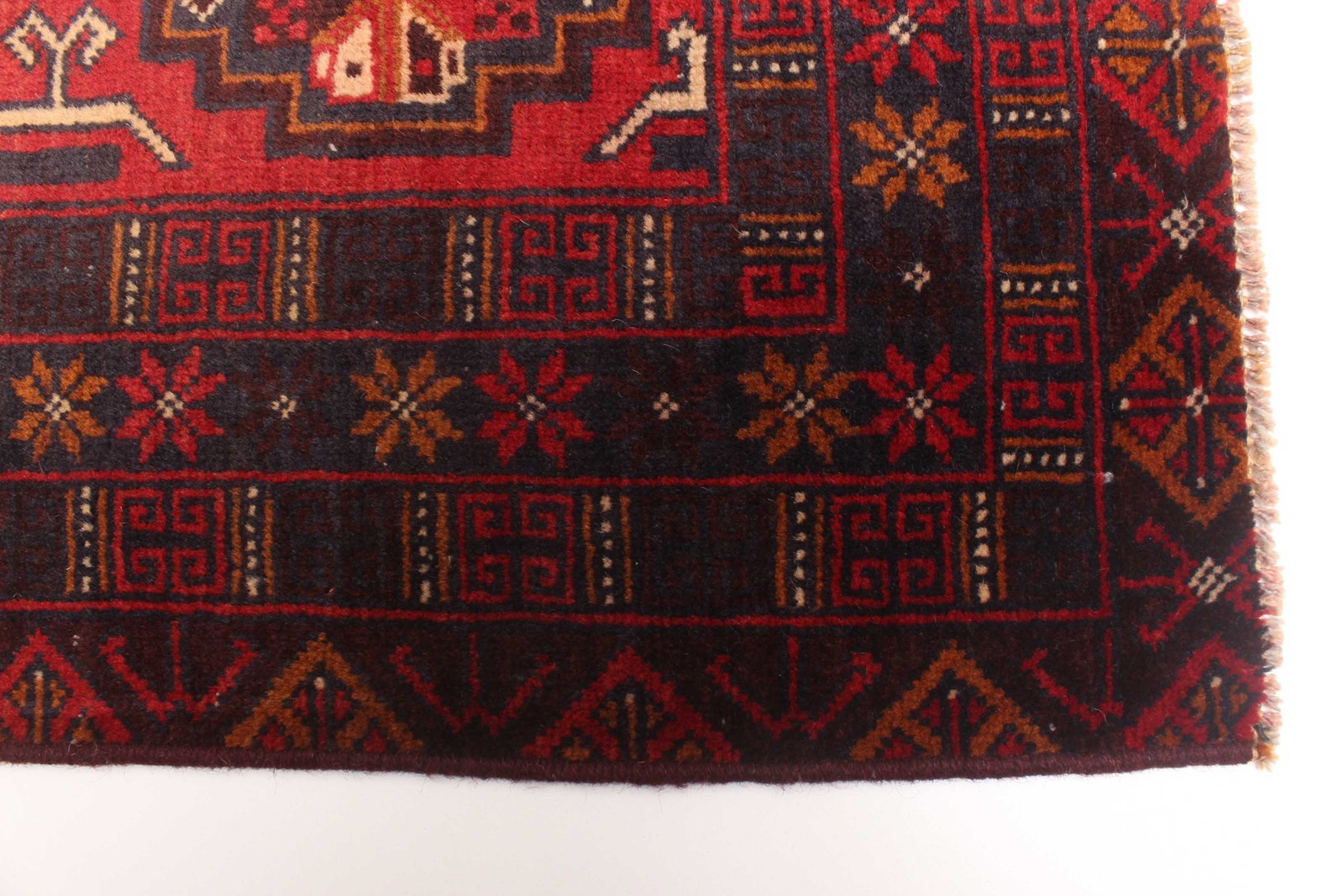 Traditional Vintage Hand-Knotted Area Rug 3’7″ x 6’9″ Oriental Wool Carpet