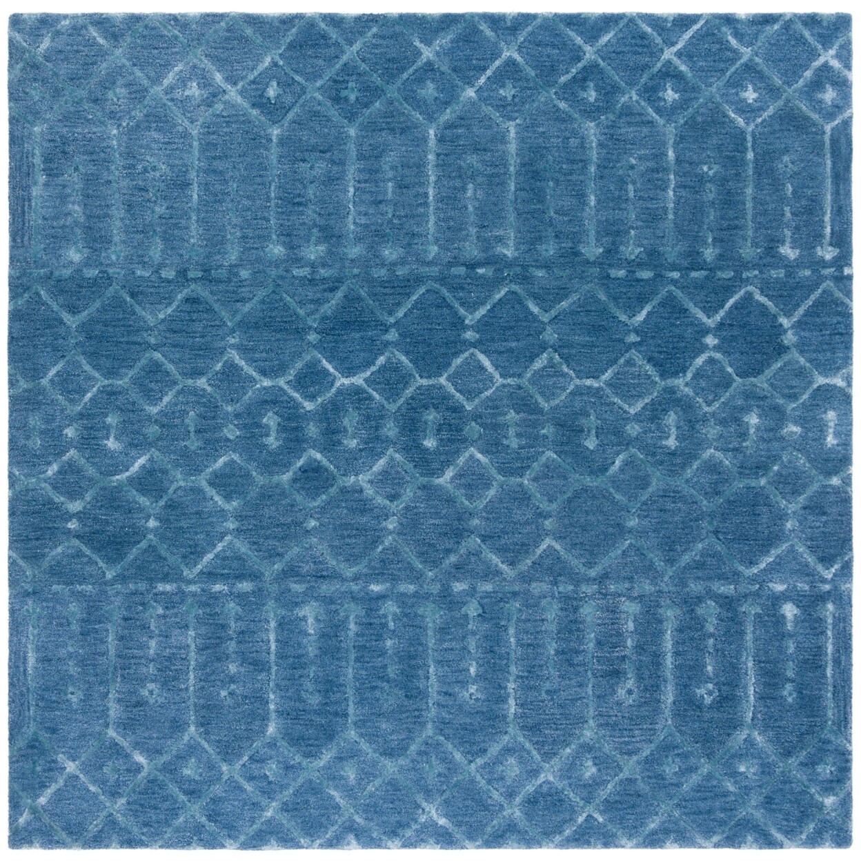 SAFAVIEH Himalaya HIM903N Handmade Navy / Silver Rug