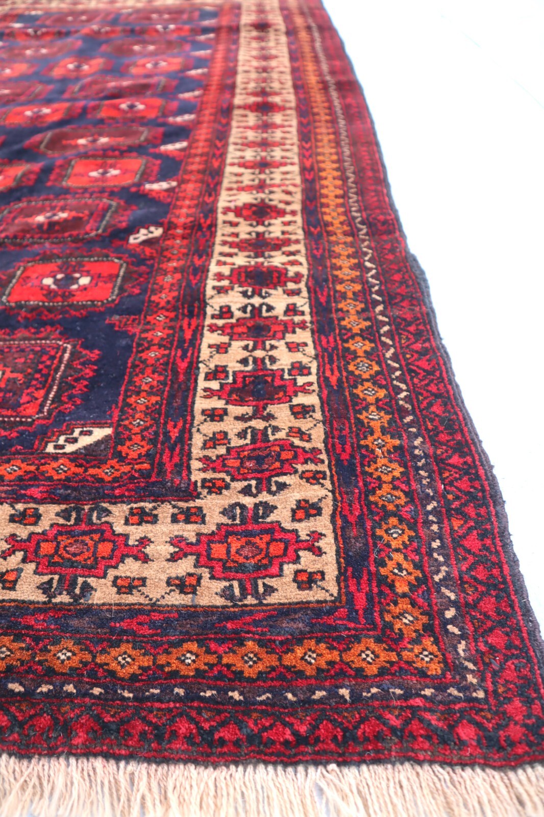 4’0x7’5 ft Afghan Handmade Oriental rug, Living Room Rug, Authentic Genuine Rug