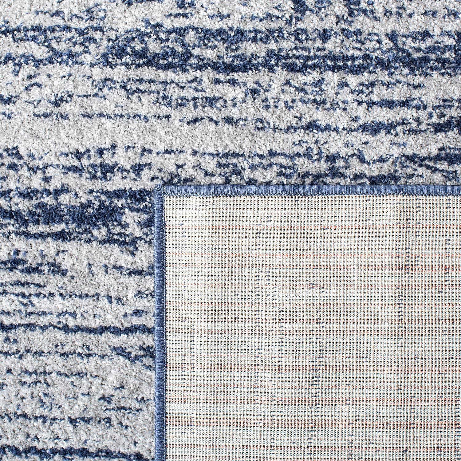 SAFAVIEH Adirondack Collection Accent Rug – 2’6″ X 4′, Navy & Grey, Modern Ombre