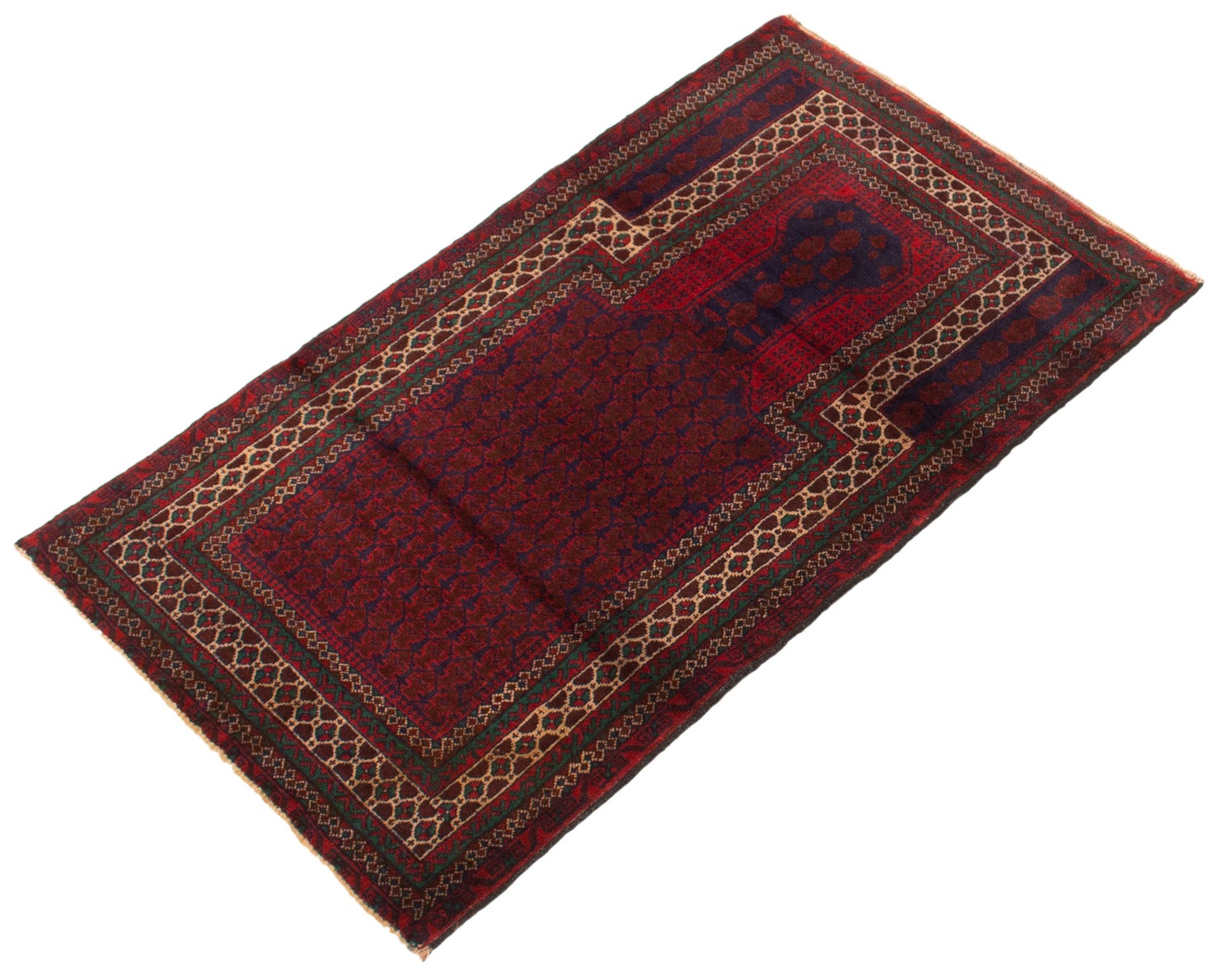 Vintage Traditional Hand-Knotted Area Rug 2’10” x 5’0″ Oriental Wool Carpet