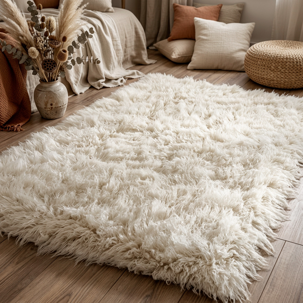 THE THICKEST FLOKATI RUG MADE | ULTRA-PLUSH 4.5″ PILE | GREEK FLOKATI | WOOL RUG
