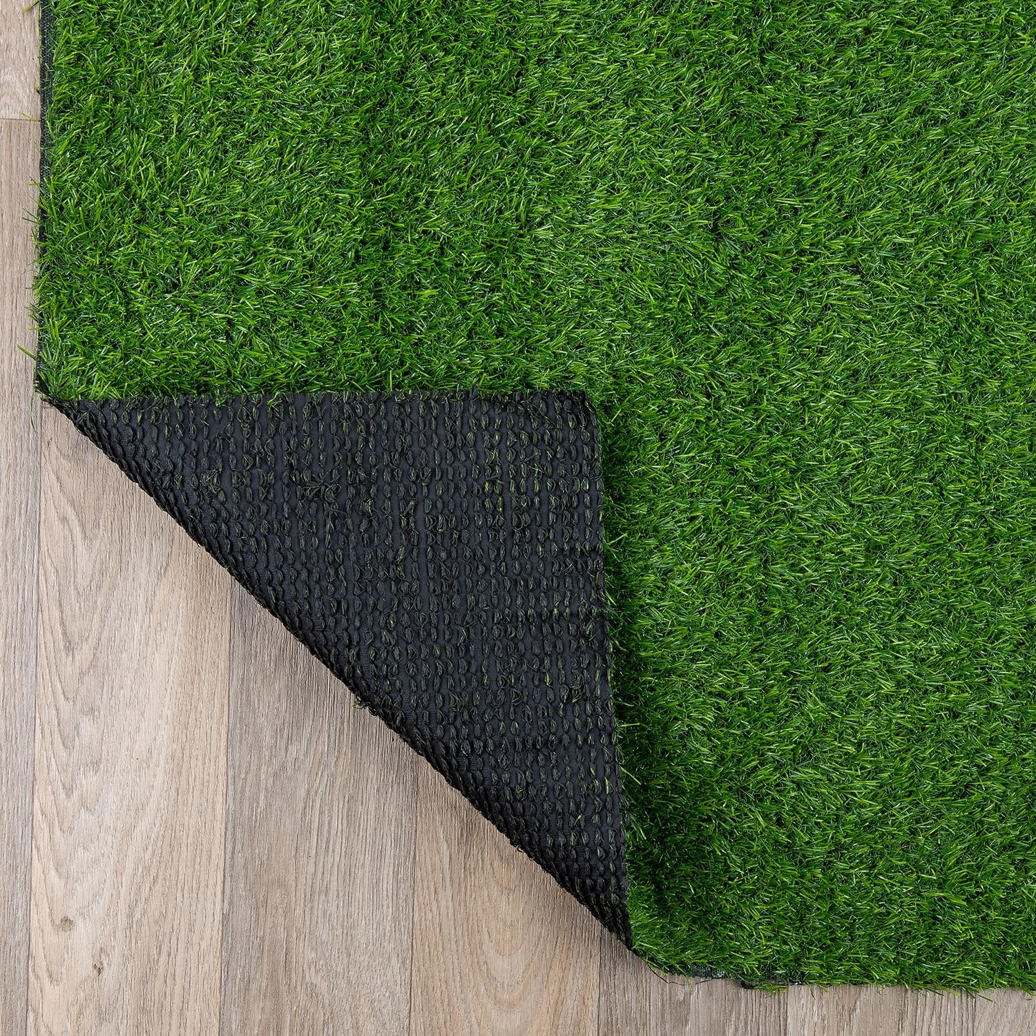 Rugshop Artificial Solid Grass for Backyard, Garden, Patio, Balcony, Garage D…