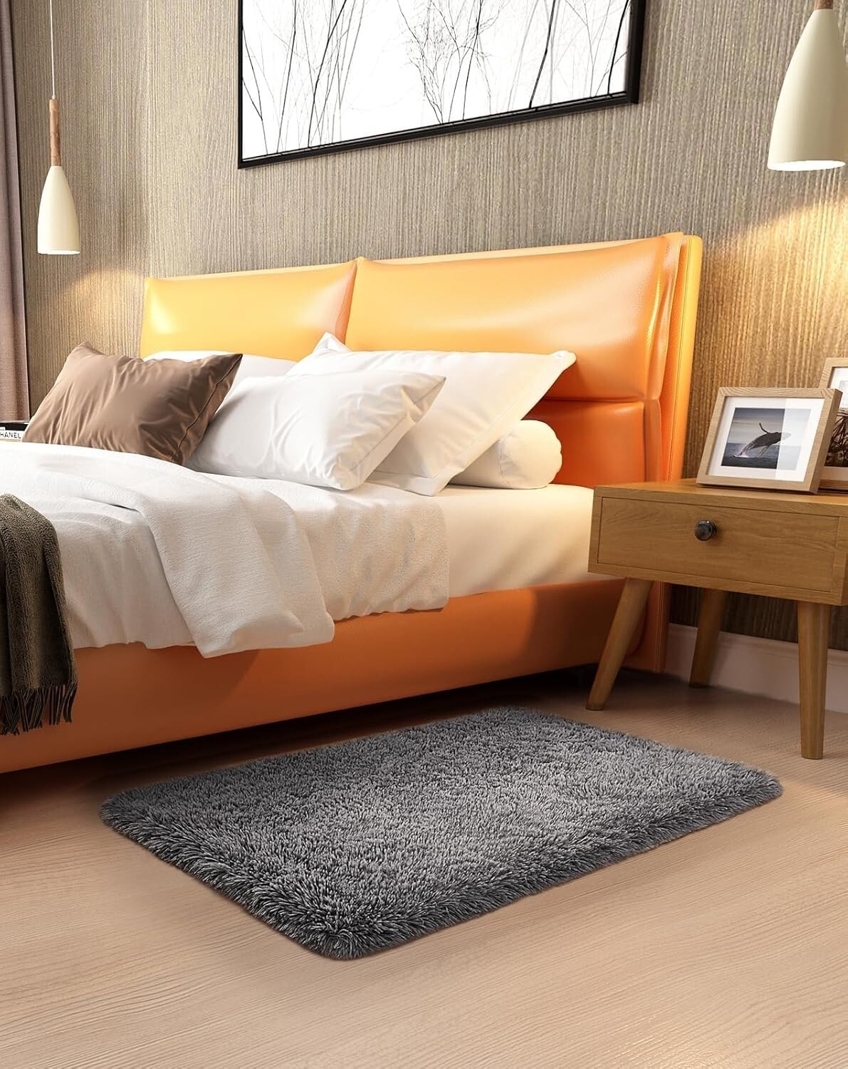 Ophanie Small Throw Rugs for Bedroom 2×3 Cheap Mini Area Rug Affordable Non Grey