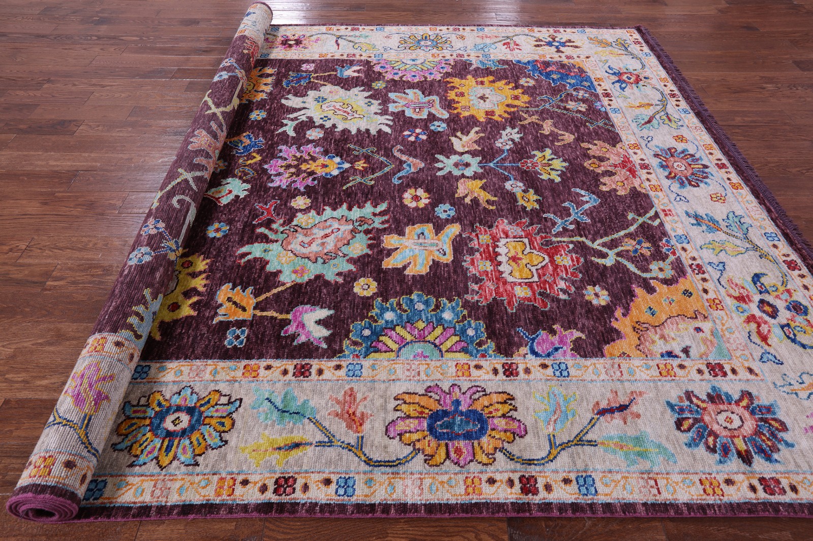 9′ 1″ X 11′ 11″ Turkish Oushak Handmade Rug – Q14852