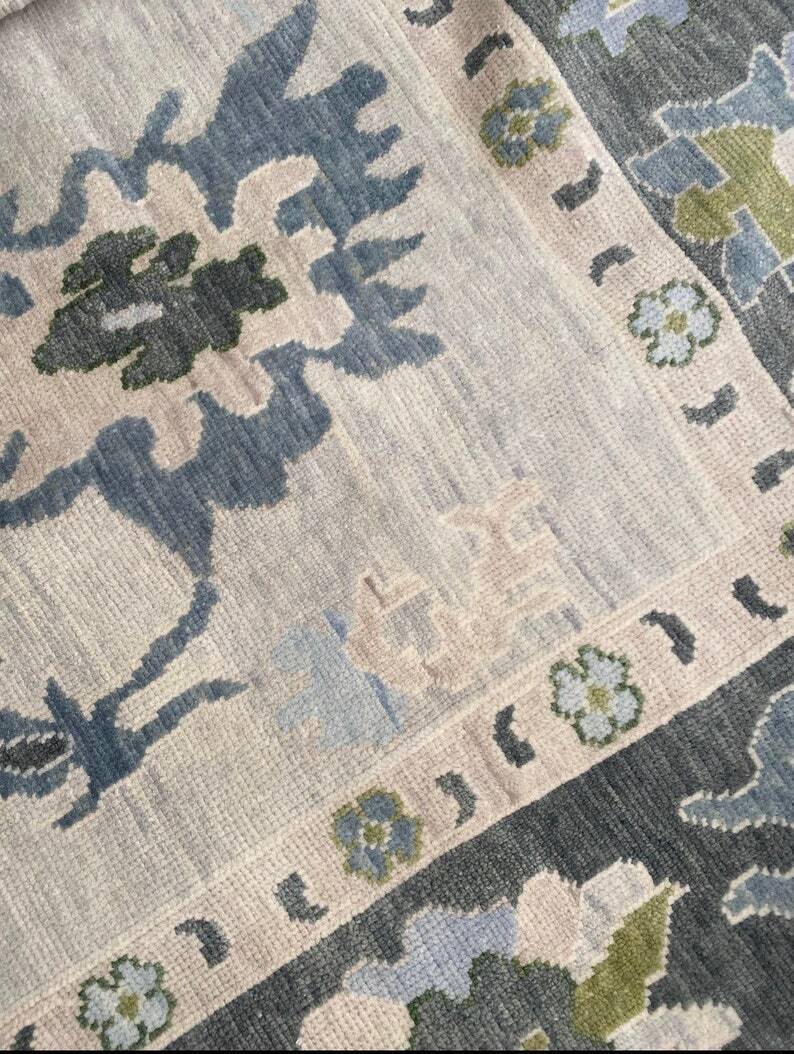 Hand Knotted Modern Oushak Rug For Living Room Bed Room 9X12 | 10X14 | 12X15