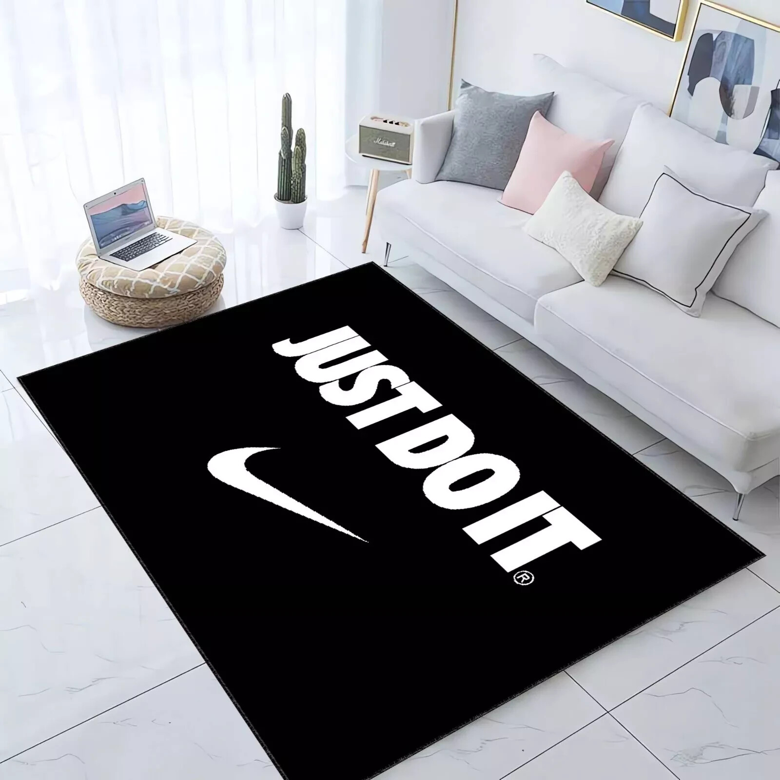 Sneakers Text Rug, Shoes Room Rug, Sneakers Room Mat, Room Rug