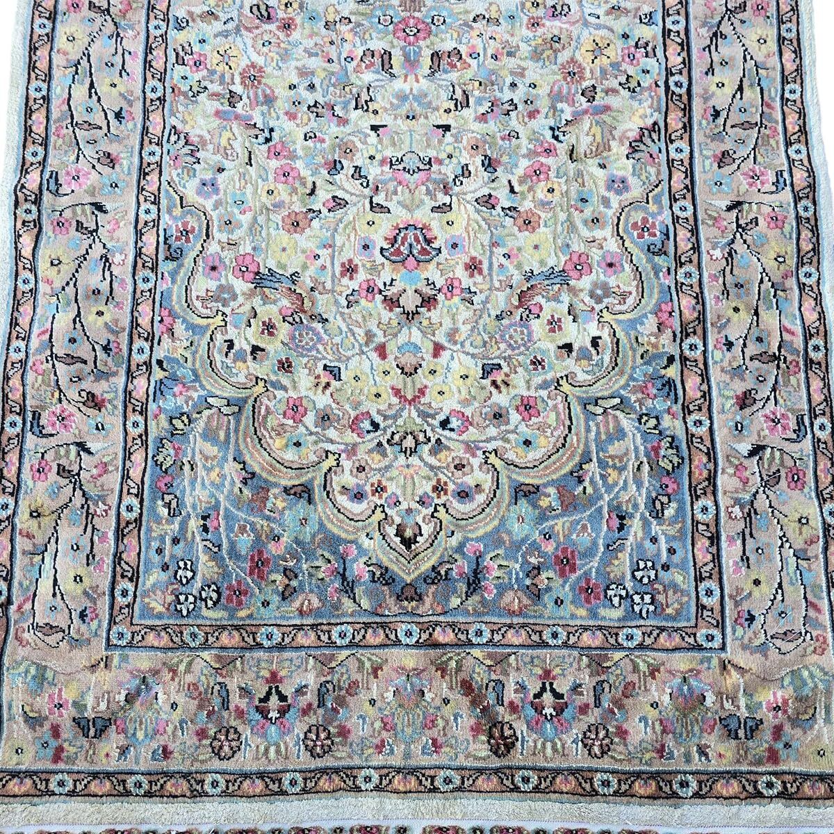 Area Rug Tree of life Jungle Birds Indoor Wool Silk Hand Knotted Carpet (6 x 4)’