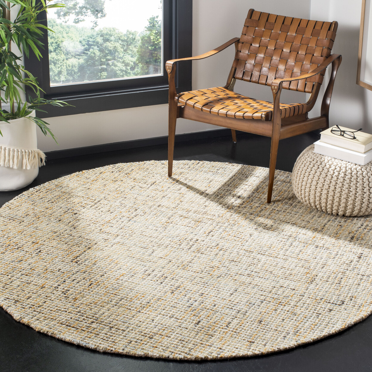 SAFAVIEH Abstract ABT468D Handmade Gold / Blue Rug