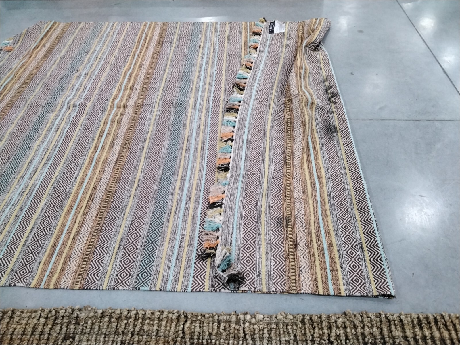 TURQUOISE / BROWN 8′ X 10′ Back Stain Rug, Reduced Price 1172755842 MTK901E-8