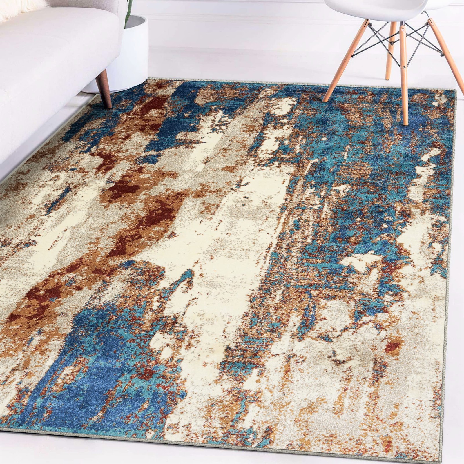 Luxe Weavers Lagos Collection Passion 4X5 Abstract Area Rug 7681 Passion 4X5