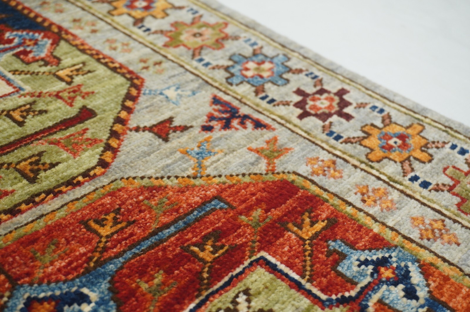 2 x 3 ft Gray Ersari Afghan Hand Knotted Tribal Small Accent Rug