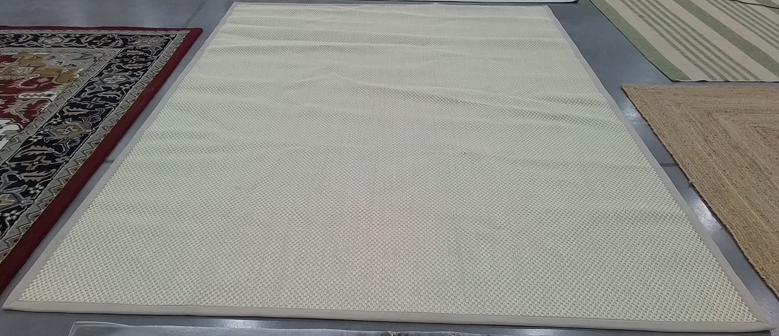 IVORY / LIGHT BEIGE 9′-0″ x 12′-0″ Flaw in Rug Reduced Price 1172799254 NF150A-9