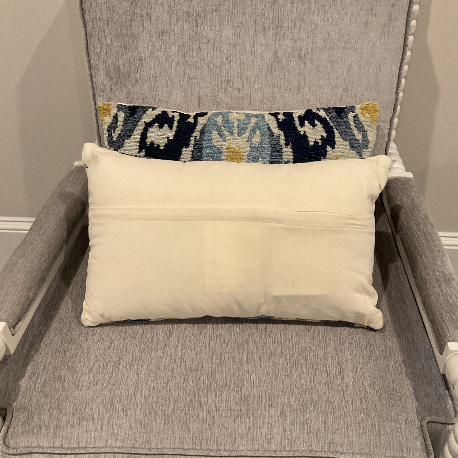 Handmade 12″ x 20″ Chenille Throw Pillow