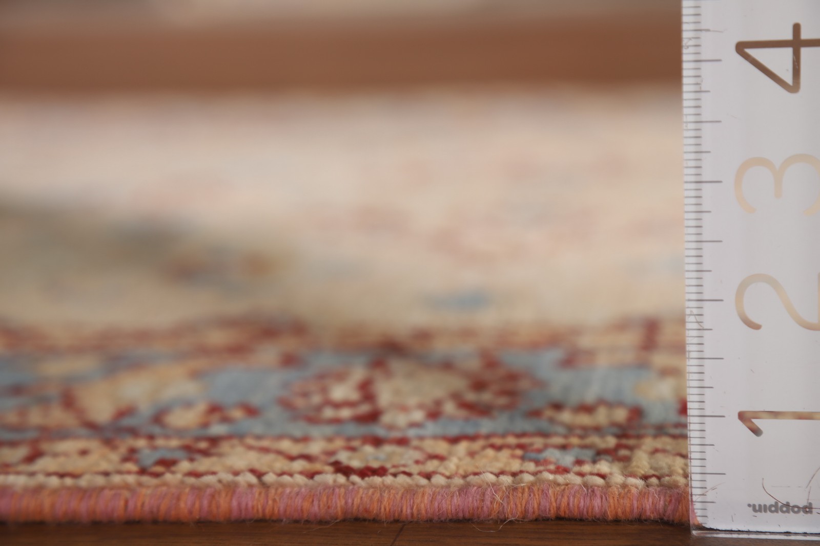 Oushak Turkish Accent Rug 3×4 Vegetable Dye Hand-knotted Wool Geometric Pattern