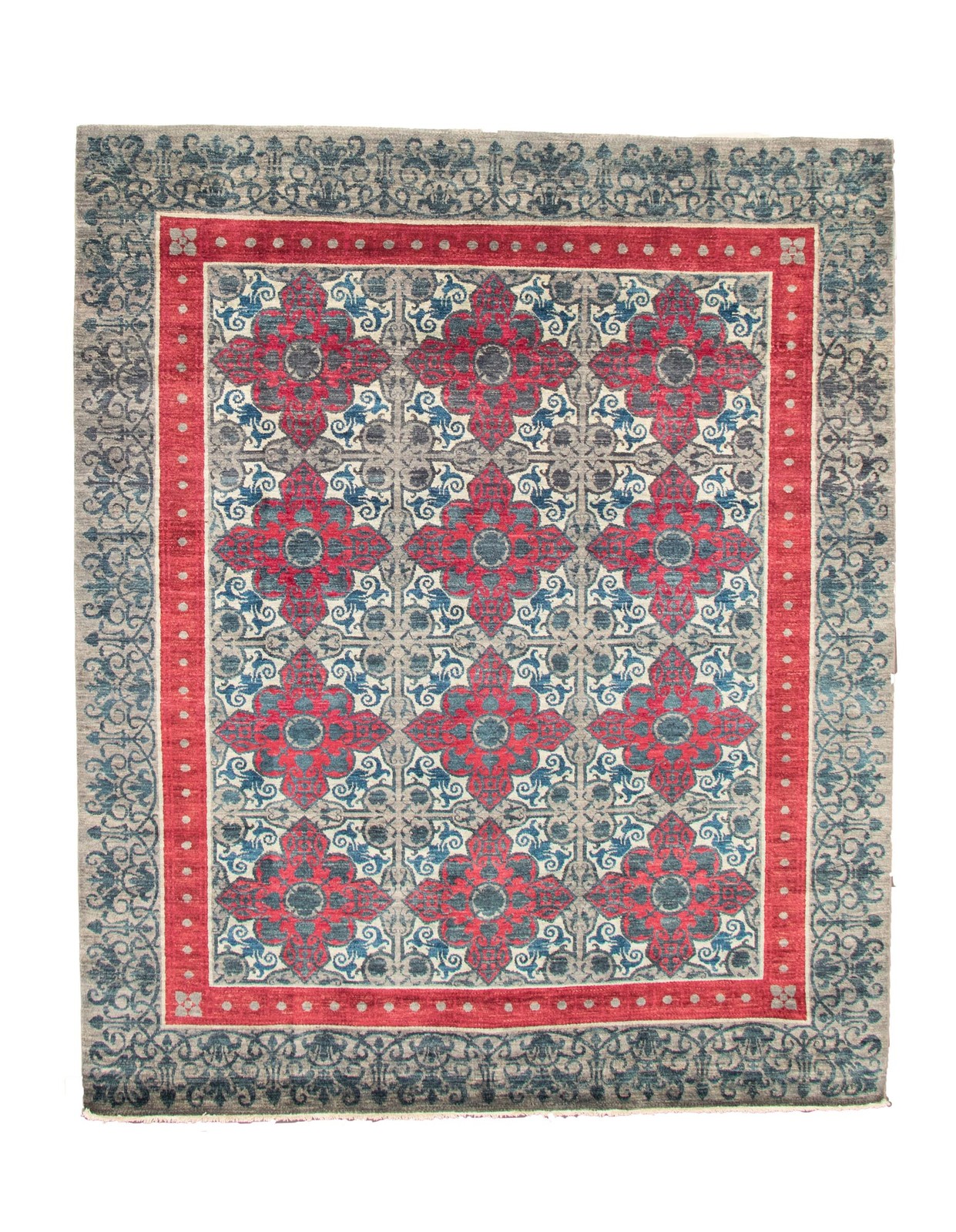 Traditional Hand Knotted Oriental Area Rug 8’2″ x 9’10” Wool Carpet