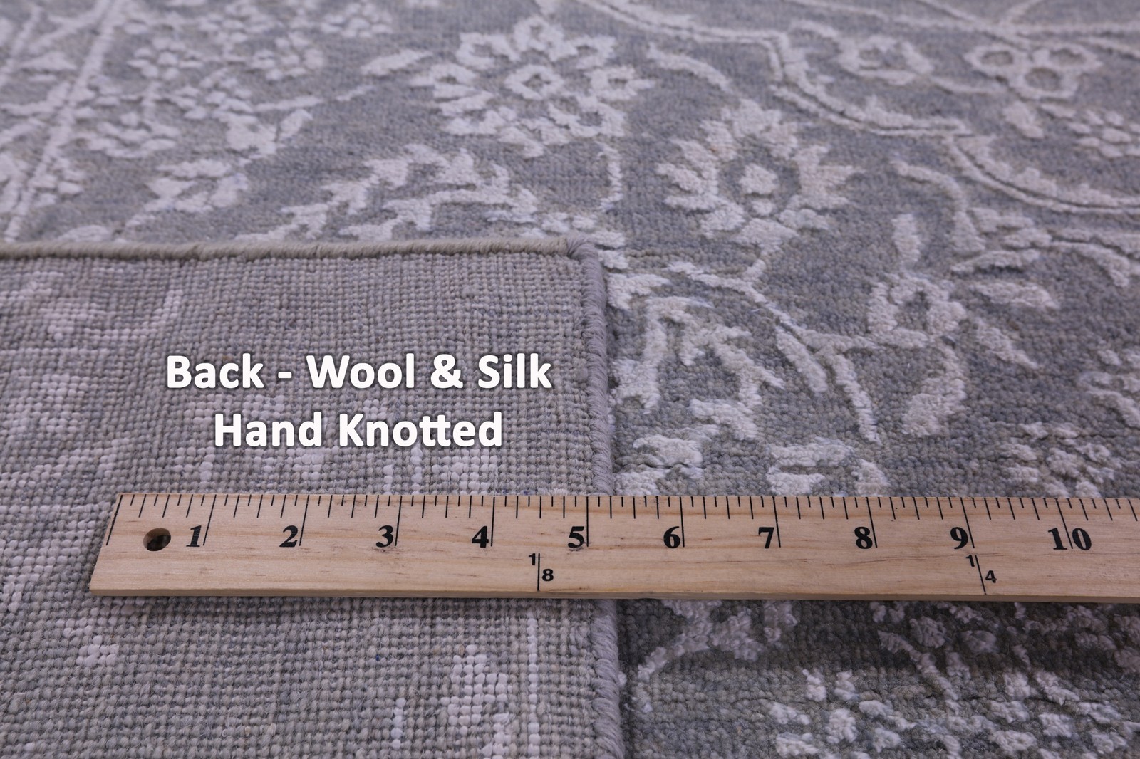 Traditional Handmade Wool & Silk Rug 8′ 1″ X 10′ 0″ – Q21642