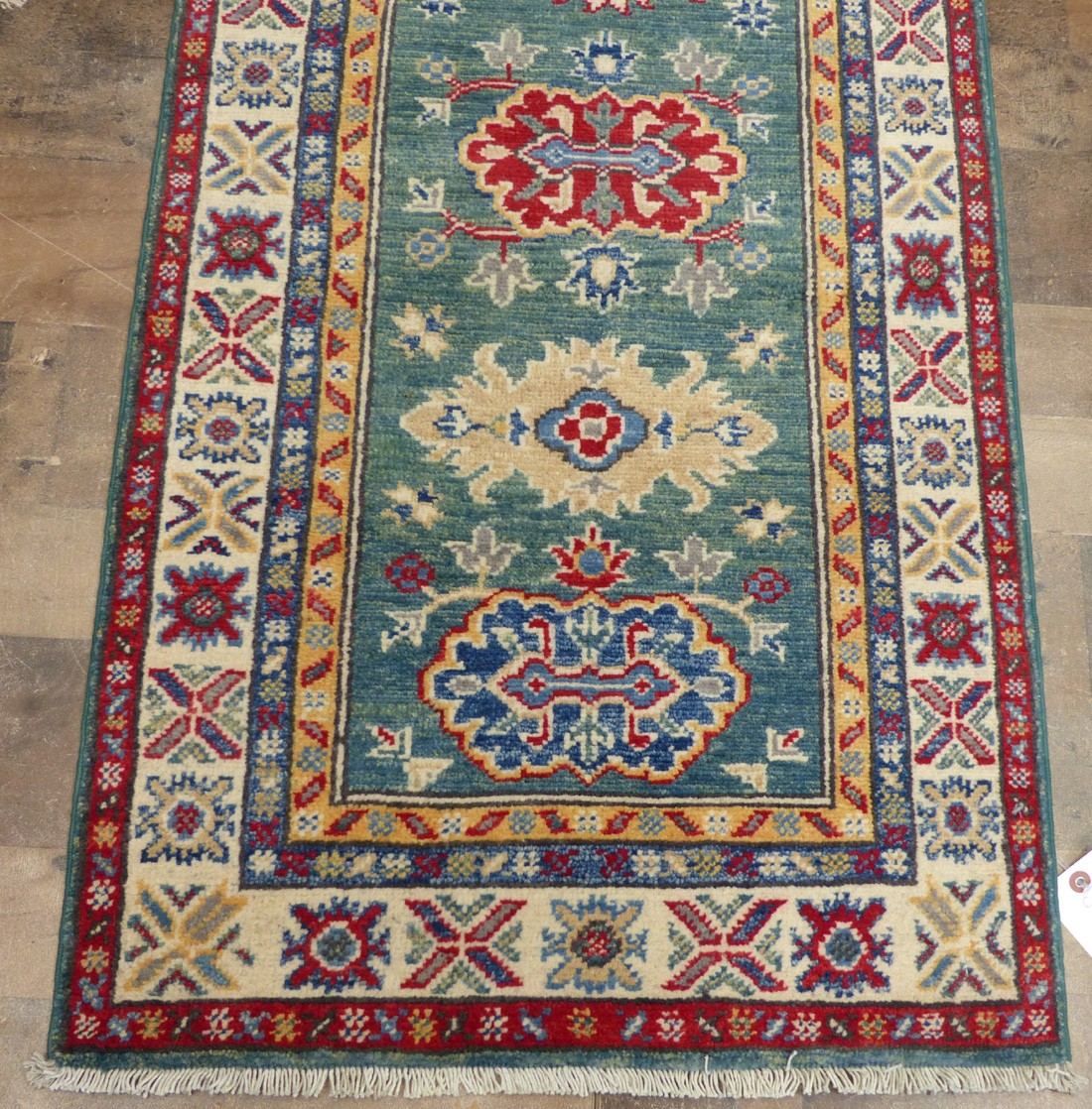 2’2’x6′ New Green Pak Super Kazak hand knotted wool Oriental area rug runner