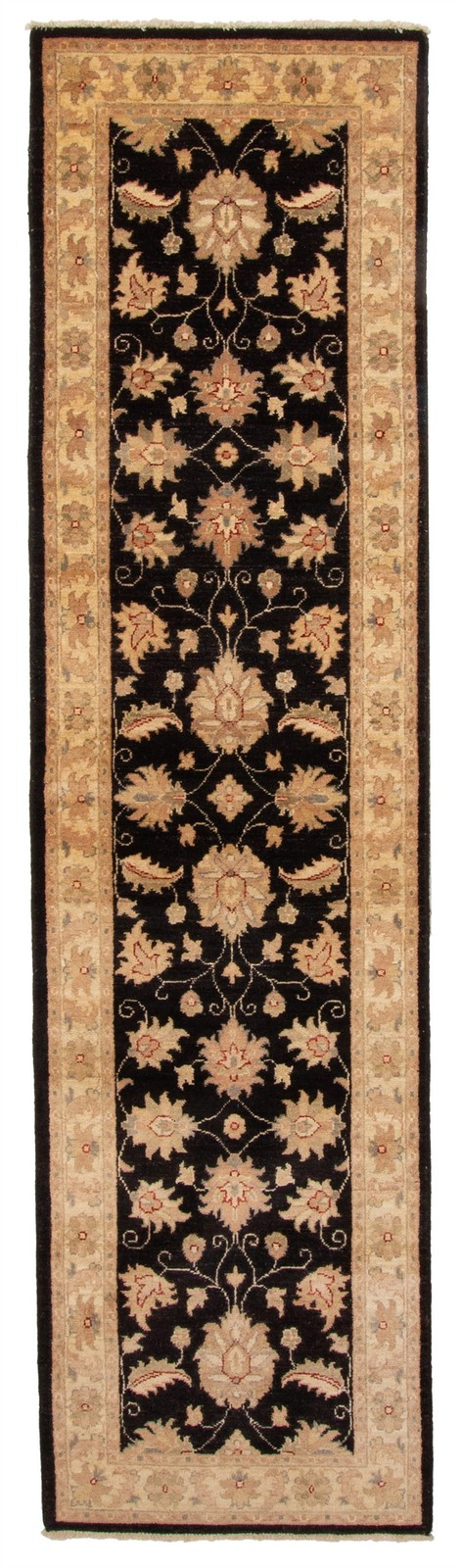 Vintage Hand-knotted Runner Rug 2’7″ x 10’0″ Traditional Oriental Wool Carpet