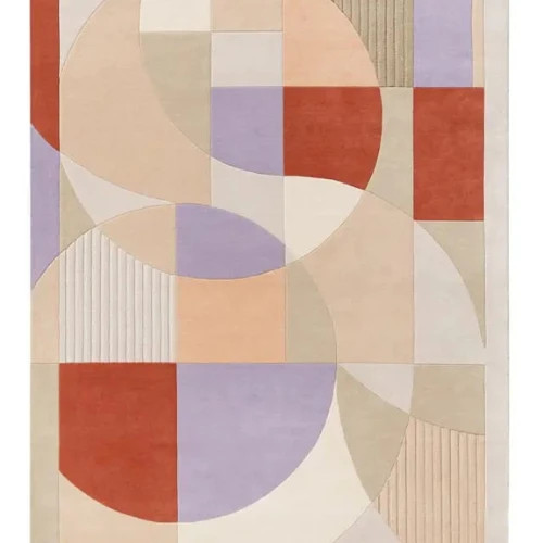 Soft Hand-Tufted Abstract Rug for Living Room Bedroom. Modern Home Decor Rug