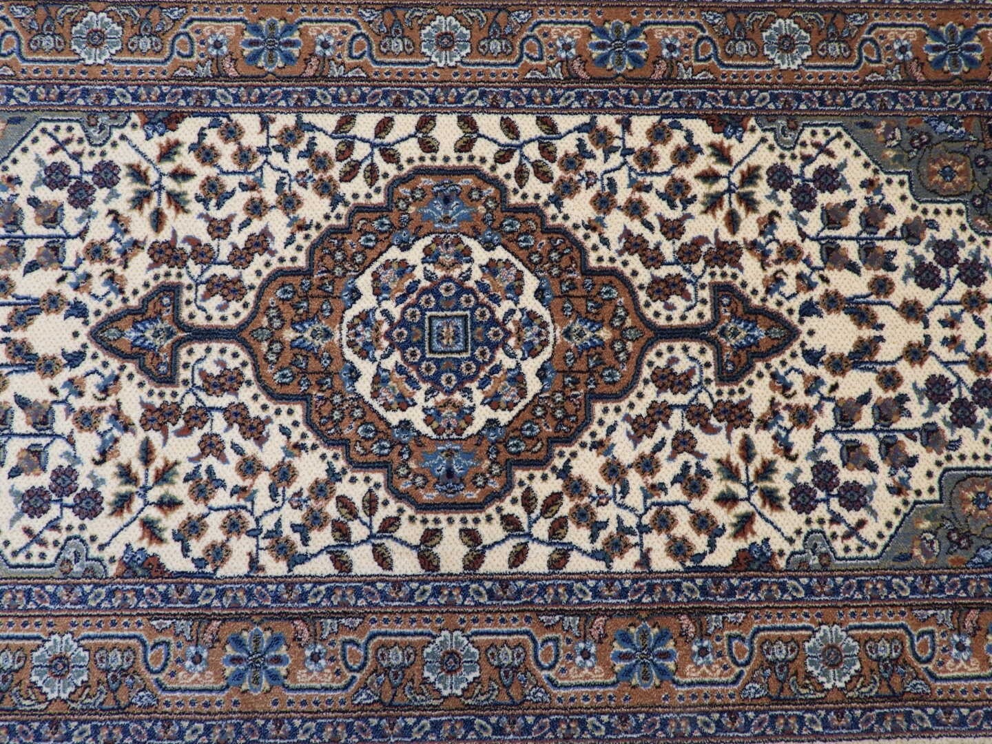 Medallion Design Wool Area Rug 80×160 Cm