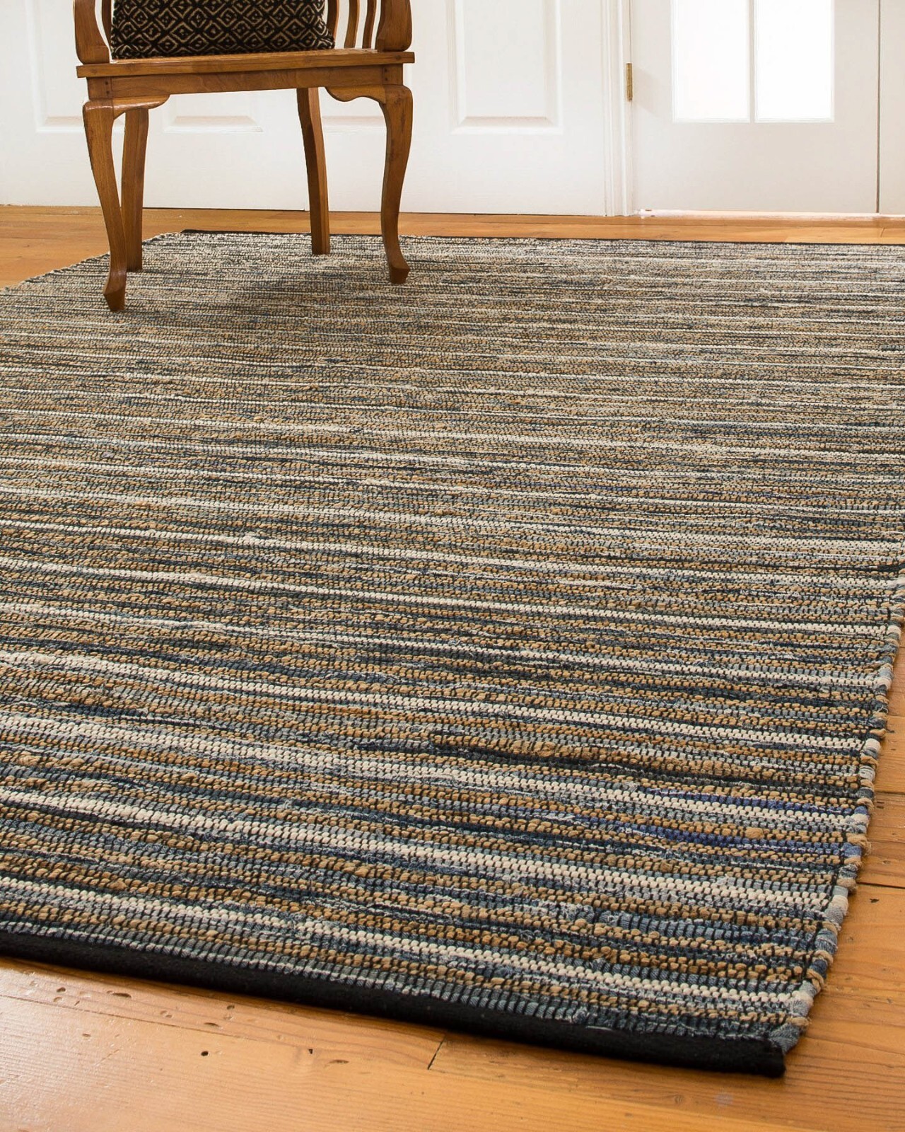 Navarre by NaturalAreaRugs Handmade Reversible Cotton Jute Rectangle Rug 8’X10′