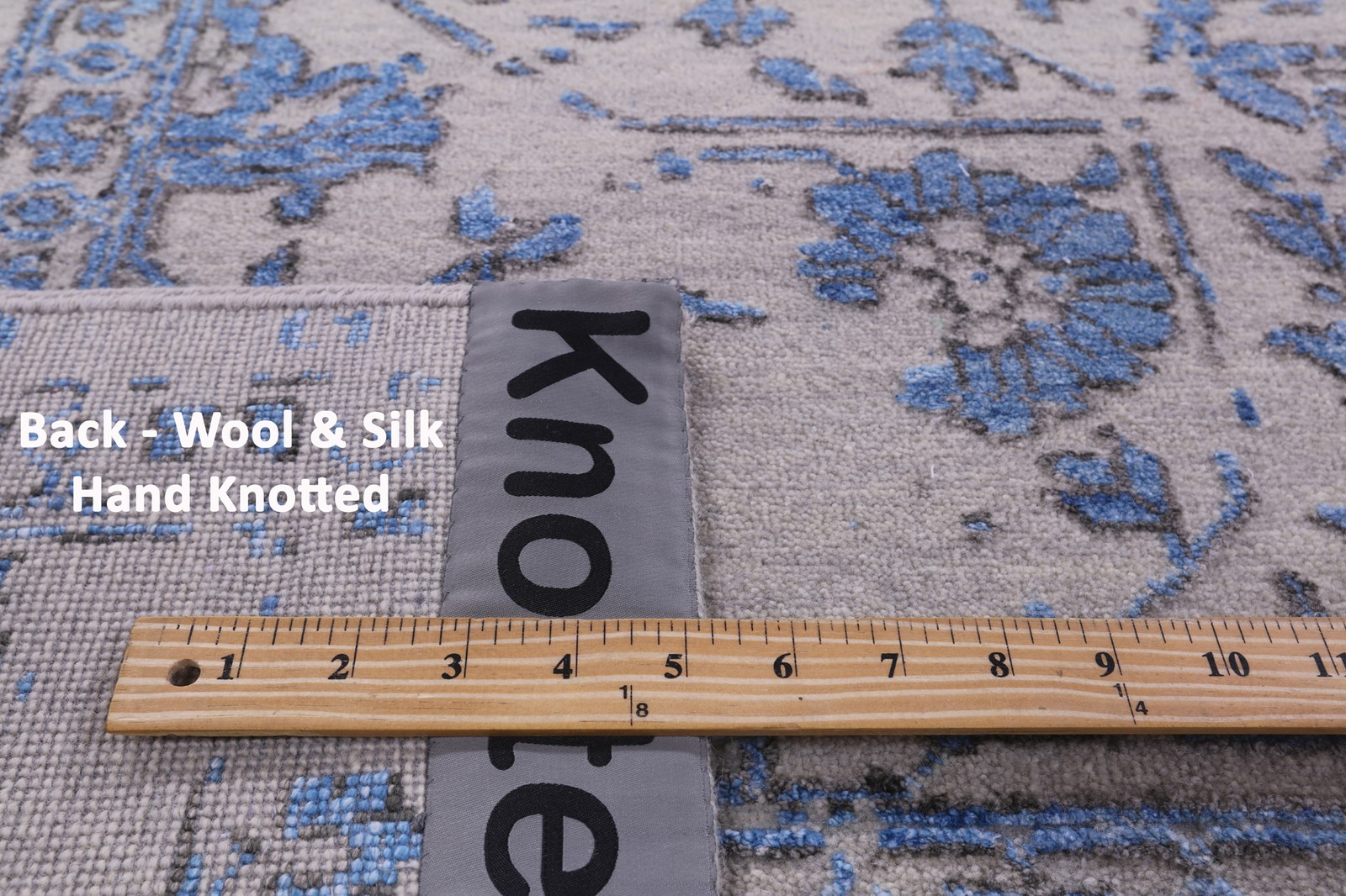 8′ 10″ X 11′ 11″ Wool & Silk Heriz Serapi Hand Knotted Rug – Q19198