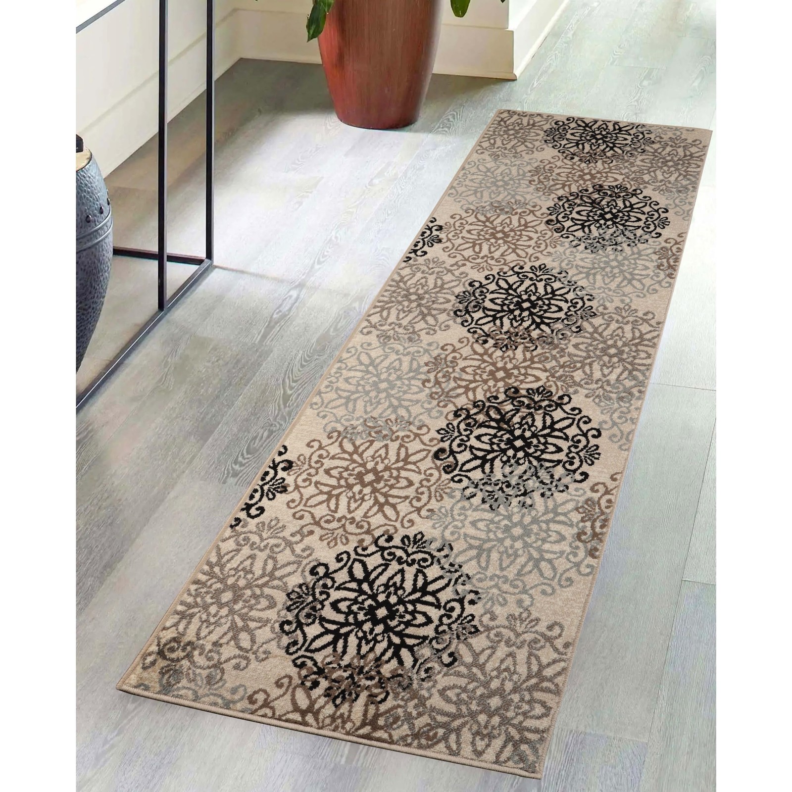 Indoor Runner Rug, Jute Backed, Perfect for Entryway, Office, Living/Dining R…