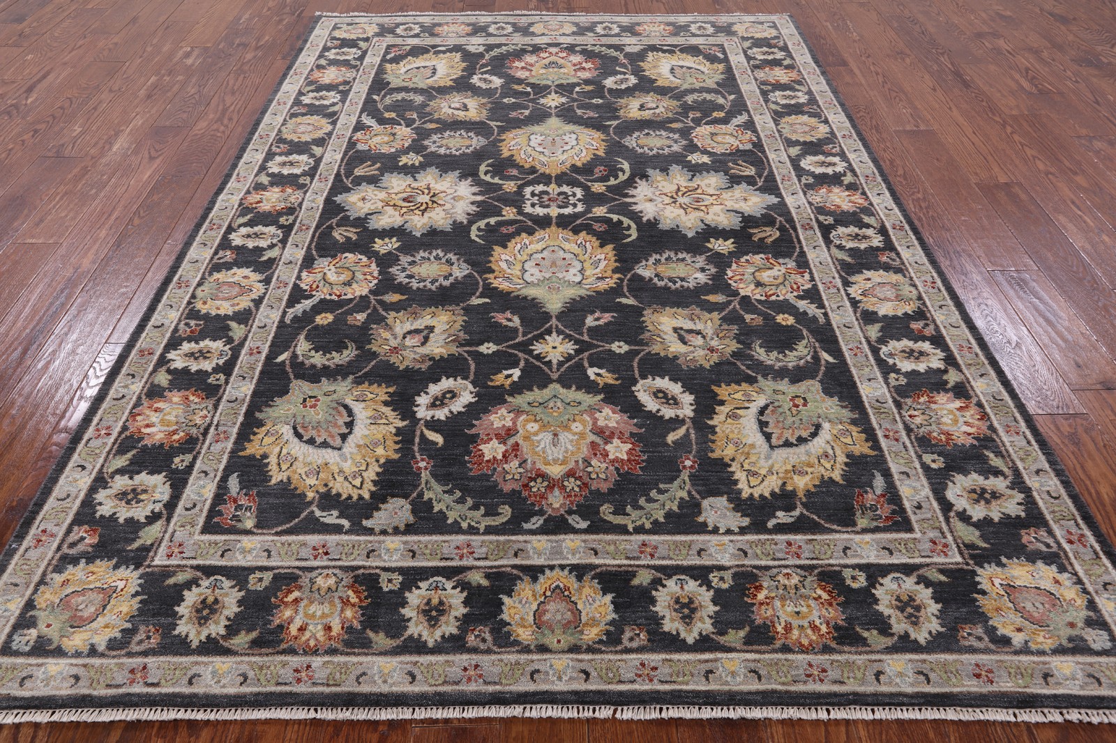6′ 3″ X 9′ 3″ Peshawar Hand Knotted Wool Area Rug – P8846