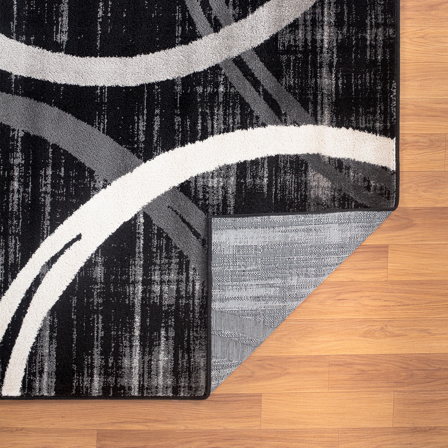 Rugshop Area Rug Modern Abstract Circles Design Rugs for Living Room Bedroom Rug