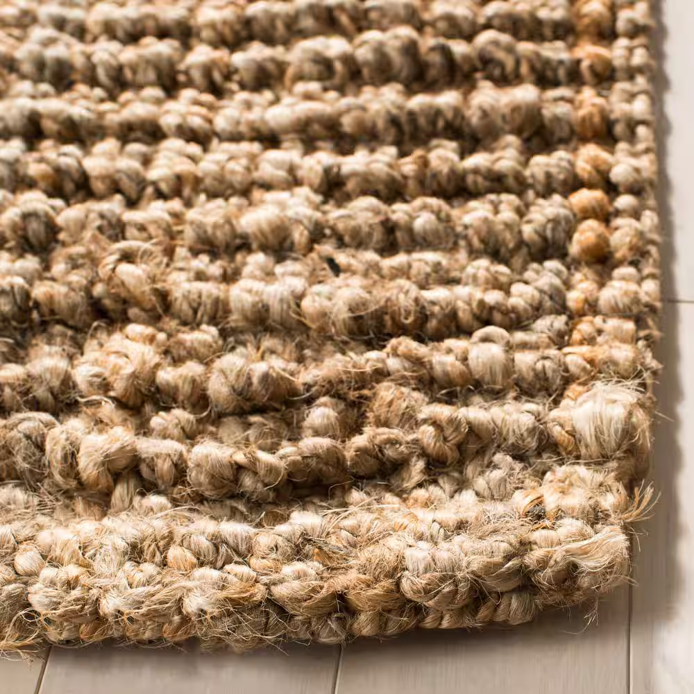 SAFAVIEH Natural Fiber Rug 2×8 Beige Solid Jute Sisal Hallway Runner Entryway