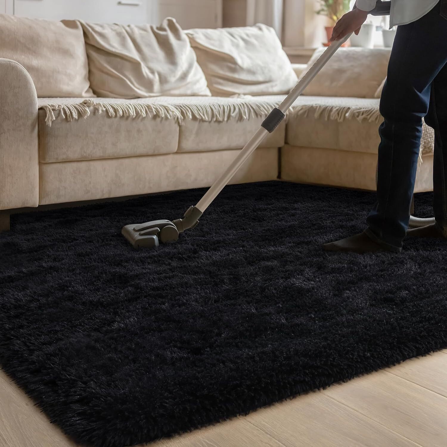 Luxury Fluffy Area Rug Modern Shag Rugs For Bedroom Living Room, Super So