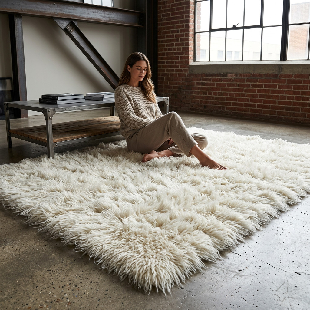 THE THICKEST FLOKATI RUG MADE | ULTRA-PLUSH 4.5″ PILE | GREEK FLOKATI | WOOL RUG