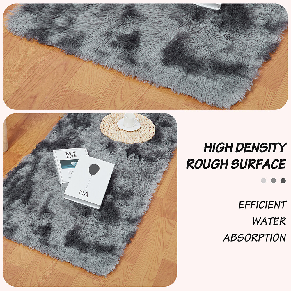 Carpet Plush Tie-dye Mats Beautiful Shaggy Rugs Bedroom Floor Fluffy Area Rugs