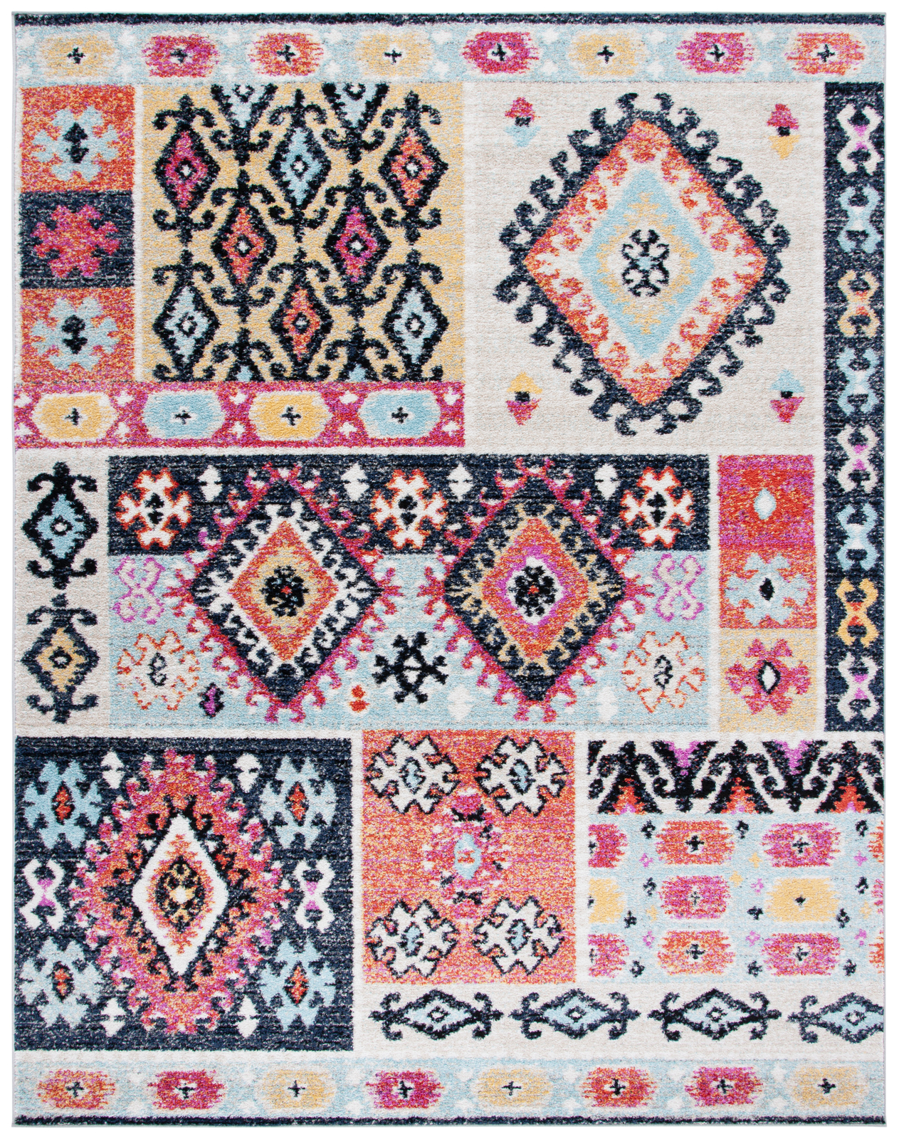 Safavieh Adirondack AQUA / FUCHSIA 5′ 1″ X 7′ 6″ Area Rug – ADR224J-5