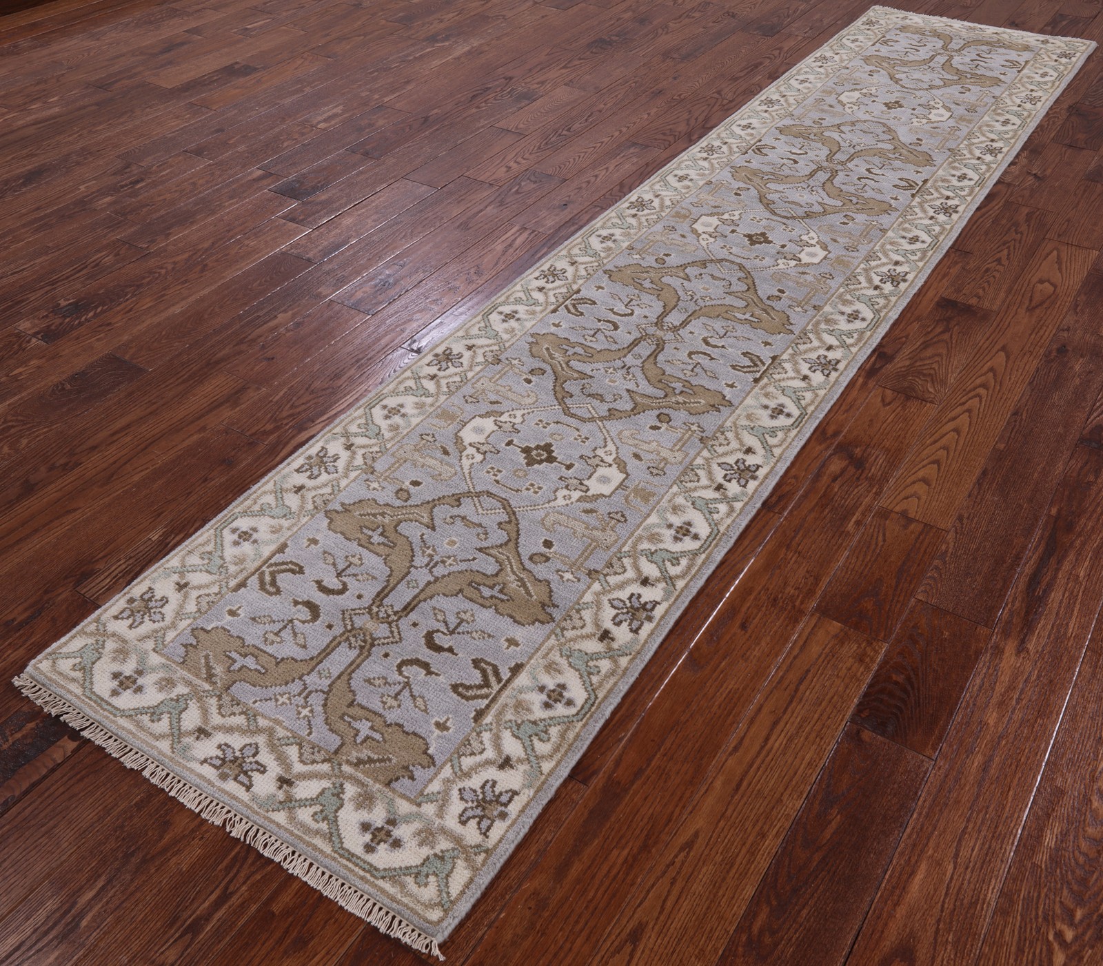Runner Turkish Oushak Handmade Wool Rug 2′ 7″ X 11′ 11″ – Q1164