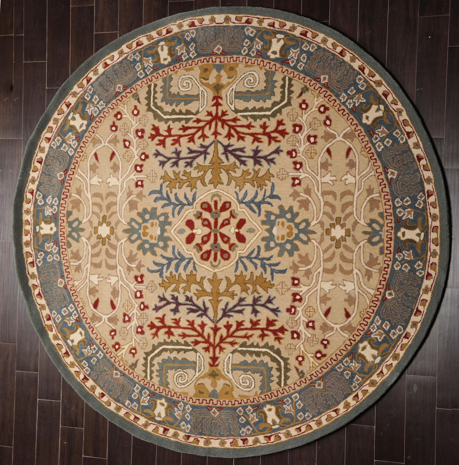 Multi Sizes Handmade Wool Arts & Craft Transitional Oriental Area Rug Beige