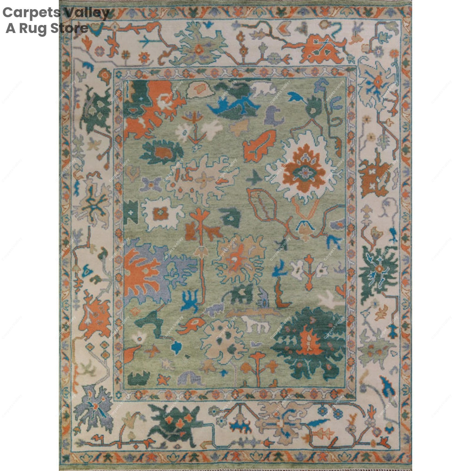Oushak Hand Knotted 8×10, 9×12, Area Rug Carpet for Home, Bedroom, Living Room