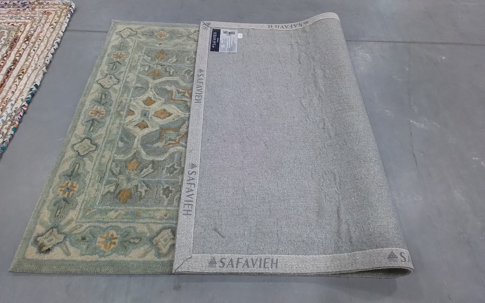 GREEN / IVORY 4′-0″ x 6′-0″ Flaw in Rug, Reduced Price 3172810555 HG227X-4