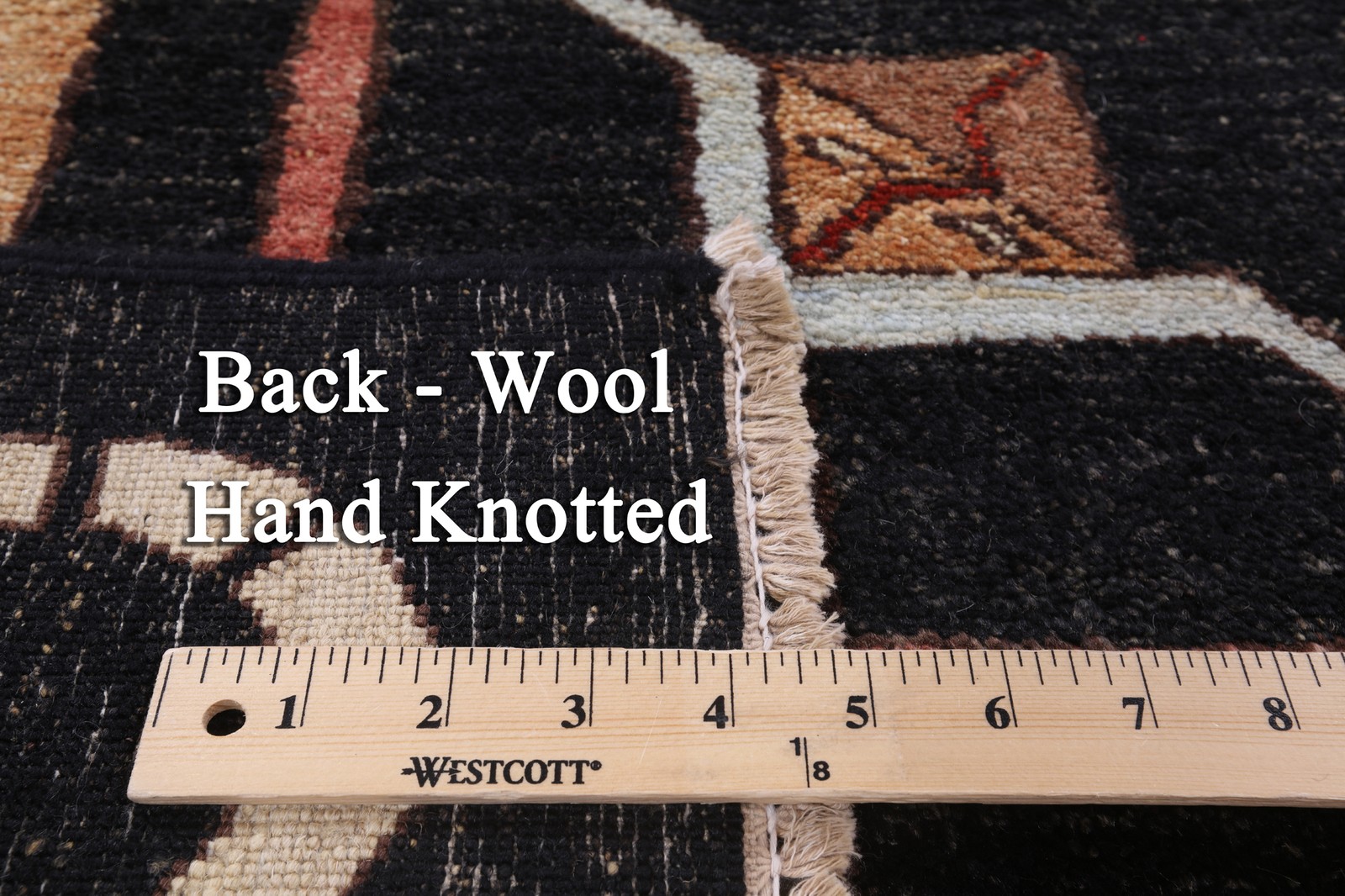 5′ 7″ X 8′ 5″ Gabbeh Hand Knotted Wool Area Rug – H8129