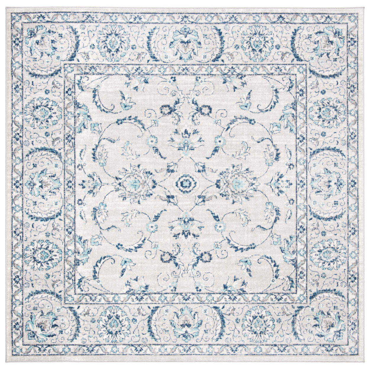 SAFAVIEH Brentwood BNT854G Light Grey / Blue Rug