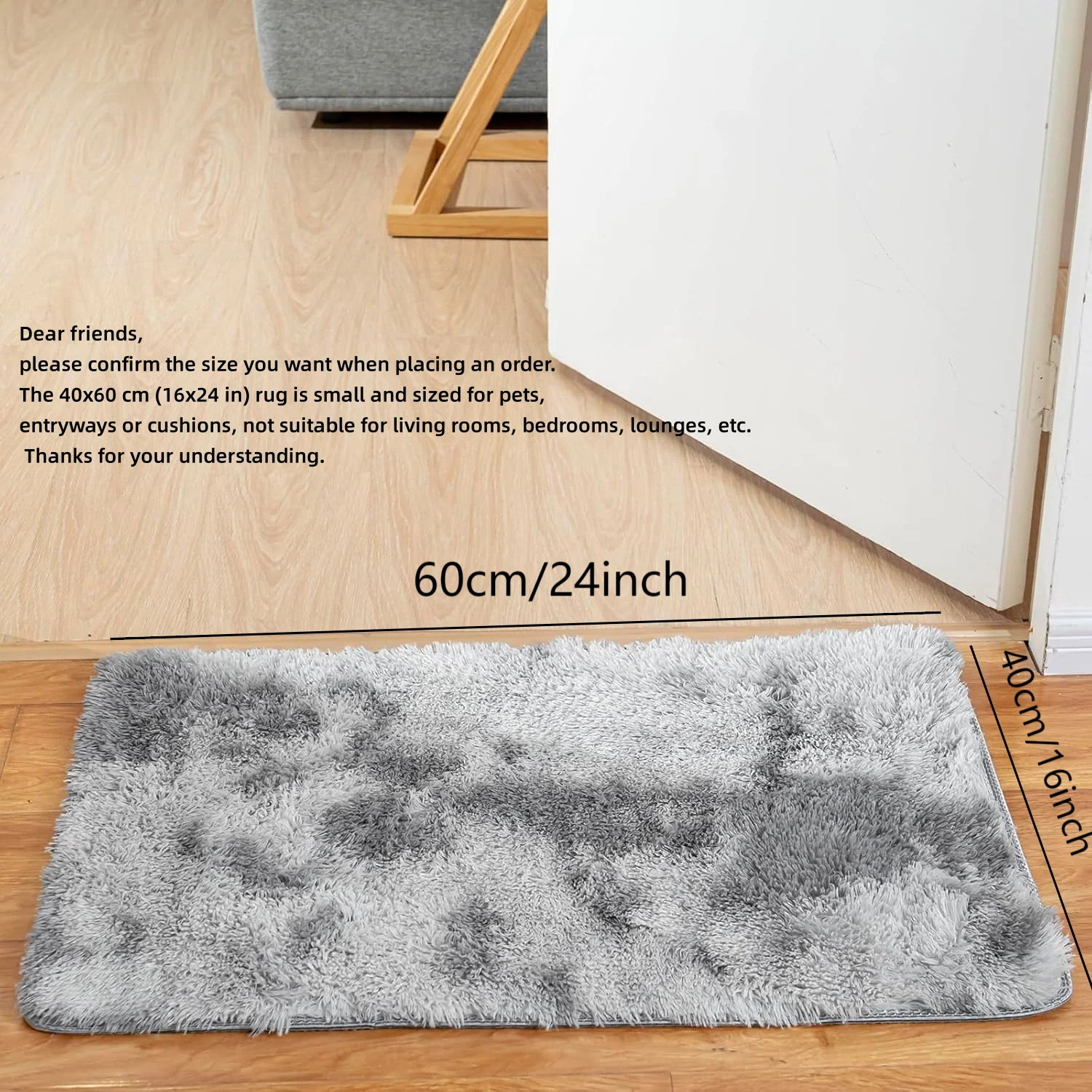 Tie-Dye Plush Carpet Living Room Decoration Soft Fluffy Home Mat Children’S Room