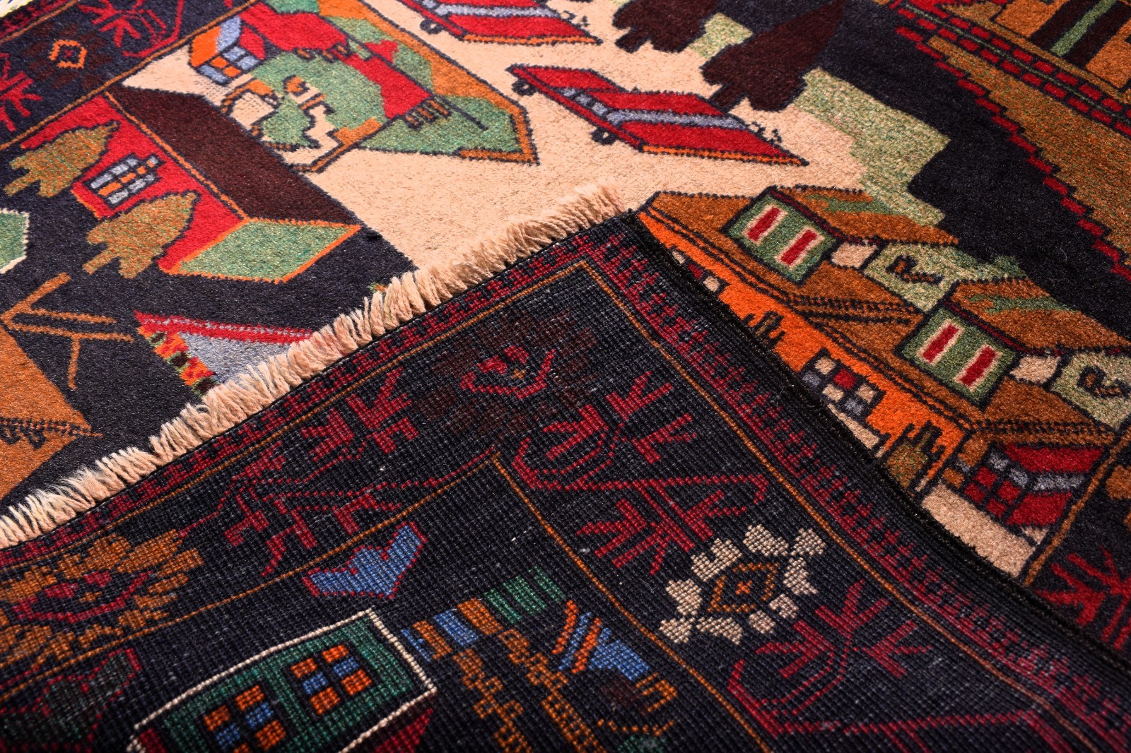 Oriental Vintage Traditional Rug 4’5″ x 2’8″ ft – Hand Knotted Wool Area Rug